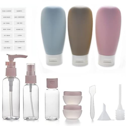 12 Pack Travel Bottles Set TSA Approved Toiletries