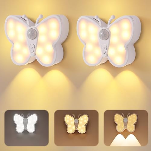 2 Pack Rechargeable Motion Sensor LED Night Lights
