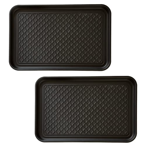 2 Pack All-Weather Boot Tray Doormat