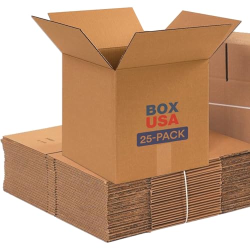 25 Pack Shipping Boxes 12x12x12 Cardboard Moving