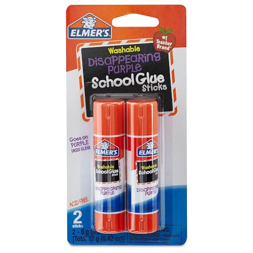 2 Pack Elmer's Disappearing Glue Sticks 6g