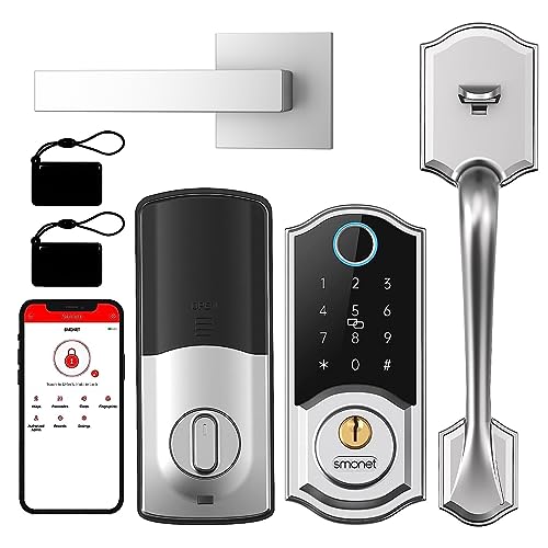 SMONET Keyless Fingerprint Front Door Lock Set