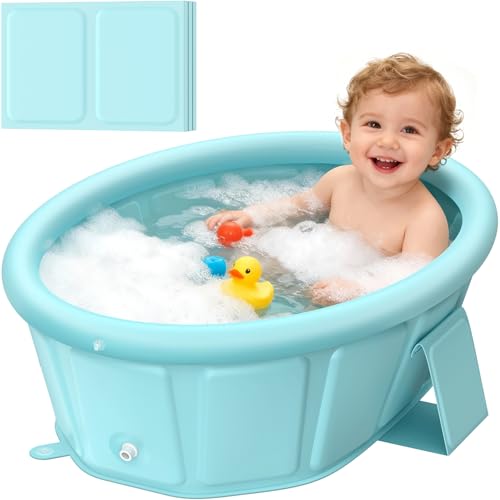 Collapsible Non-Slip Baby Bathtub for Toddlers