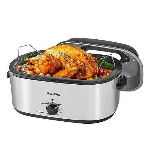24 Quart Electric Roaster Oven with Viewing Lid