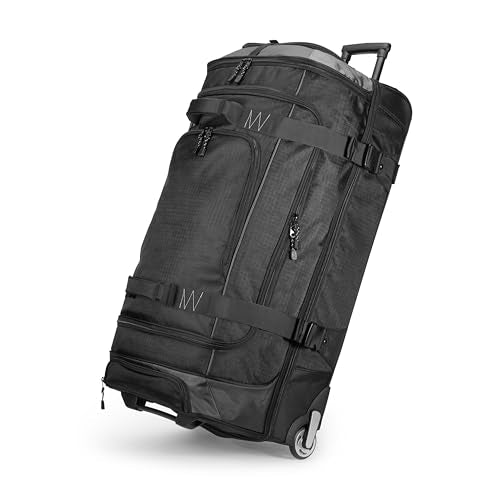 Amazon Basics 35-Inch Rolling Duffle Bag with Wheels