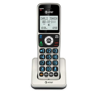 AT&T BL3107-5 5-Handset DECT 6.0 Cordless Home Phone with Bluetooth, Answering System, Smart Call Blocker, Extended Range,2" Backlit Screen, Lighted Keypad with Big Buttons, Caller ID & Call logs