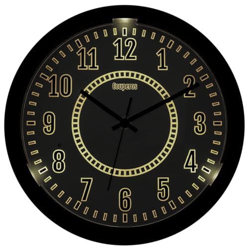 12.8 Inch LED Silent Wall Clock Night Light