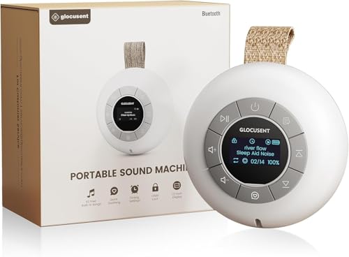 Glocusent Portable White Noise Sound Machine 62 Sounds