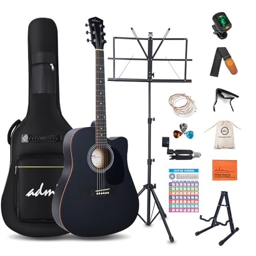 41-Inch Beginner Acoustic Guitar Starter Bundle