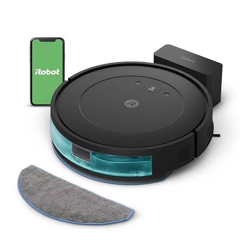 iRobot Roomba Combo Robot Vacuum & Mop (Y0110) - Easy to use, Power-Lifting Suction, Vacuums and mops, Multi-Surface Cleaning, Smart Navigation Cleans in Neat Rows, Self-Charging, Alexa