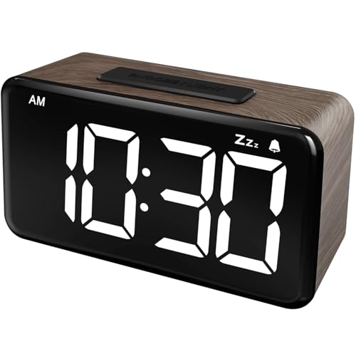 Digital LED Alarm Clock with Large Display