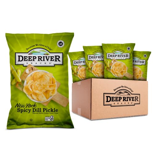 24 Pack Deep River Kettle Chips Spicy Dill Pickle
