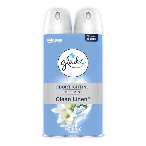 2 Pack Glade Clean Linen Air Freshener Spray