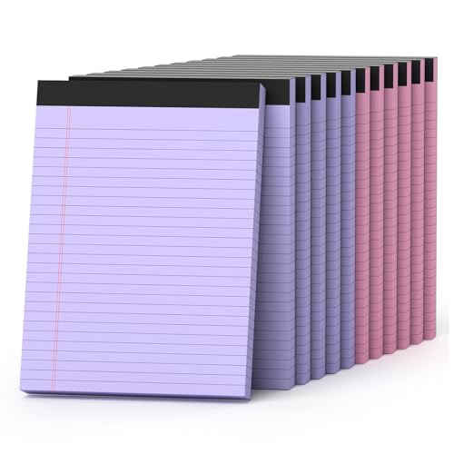 12 Pack Wide Ruled Letter Legal Pads