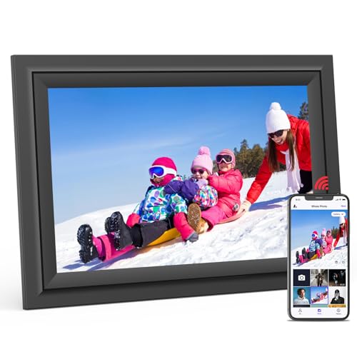 SAMMIX Digital Picture Frame, 10.1 Inch WiFi Digital Photo Frame, IPS HD Touch Screen Electronic Picture Frame, 16GB Storage, Slideshow, Easy to Share Photos and Video via Uhale APP, Gifts for Family