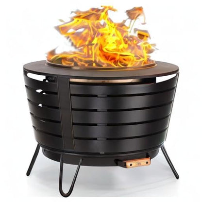 TIKI 25-Inch Smokeless Fire Pit for Outdoors
