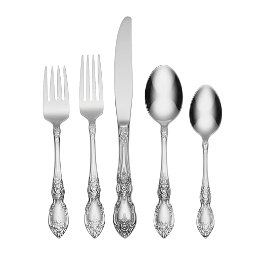 45 Piece Oneida Stainless Steel Silverware Set