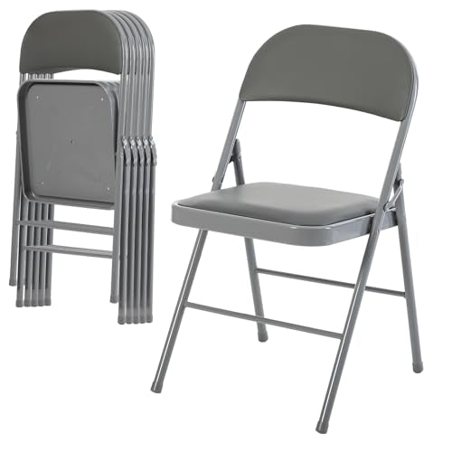 6 Pack Padded Folding Dining Chairs
