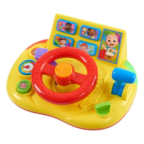 CoComelon Learning Steering Wheel Toy with Lights & Sounds