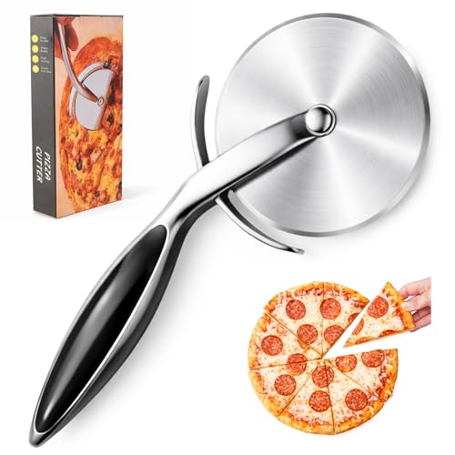 Stainless Steel Pizza Cutter Wheel with Finger Guard