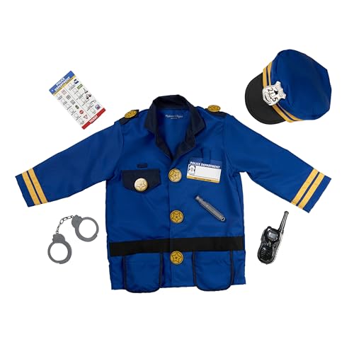 8 Piece Melissa & Doug Police Officer Costume Set