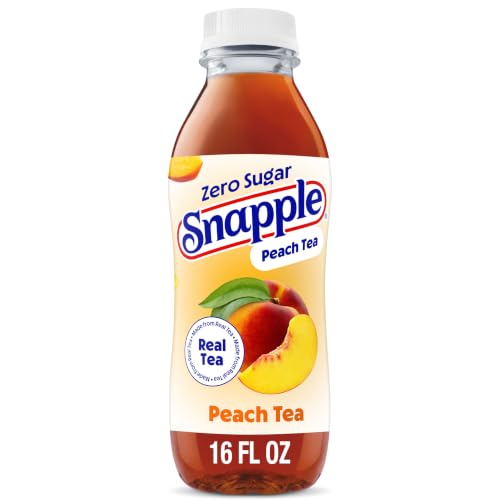16 fl oz Snapple Zero Sugar Peach Tea Bottle