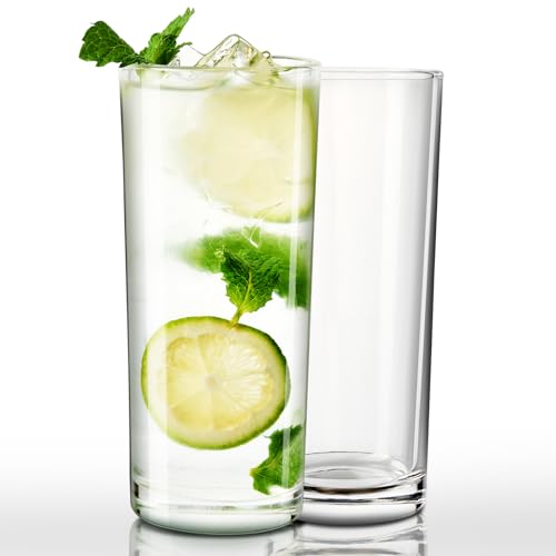 2 Pack Highball Crystal Cocktail Glasses 10 oz