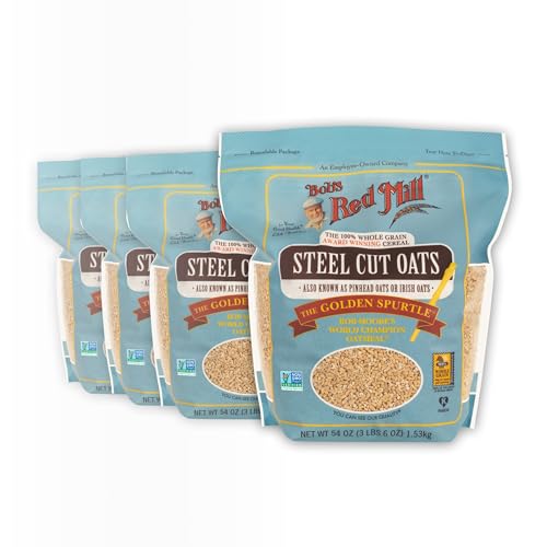 4 Pack Steel Cut Oats 54oz Whole Grain