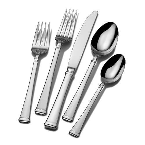 Mikasa, Harmony Flatware Service for 12, 65 Piece Set, 18/10 Stainless Steel, Silverware Set with Serving Utensils