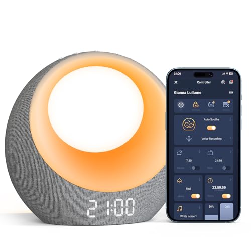 Baby Sound Machine with White Noise, Lights, App Control