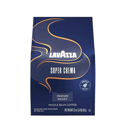 Lavazza Super Crema Medium Roast Whole Bean Coffee 22oz