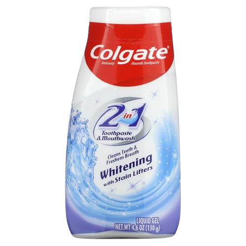 4 Pack Colgate 2-in-1 Whitening Toothpaste 4.6oz