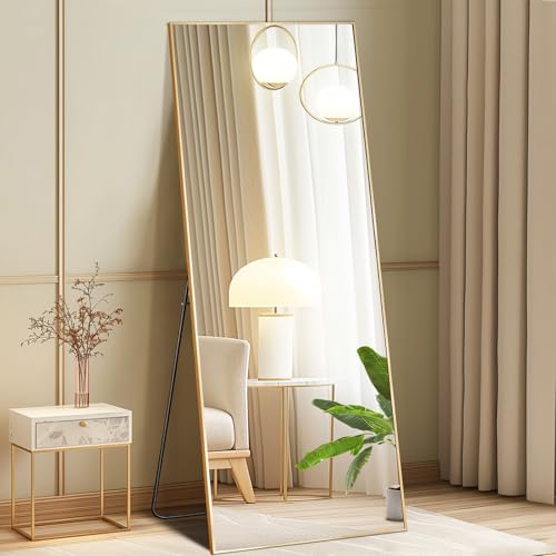 Full Length Standing Mirror with Shatterproof Glass