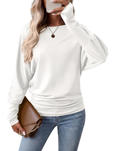 Dolman Long Sleeve Batwing Draped Top