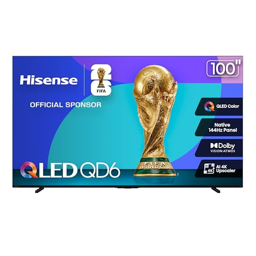 100" Hisense QLED 4K Smart Fire TV 144Hz