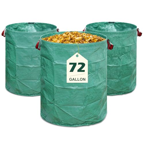 3 Pack 72 Gallon Heavy Duty Yard Waste Bags