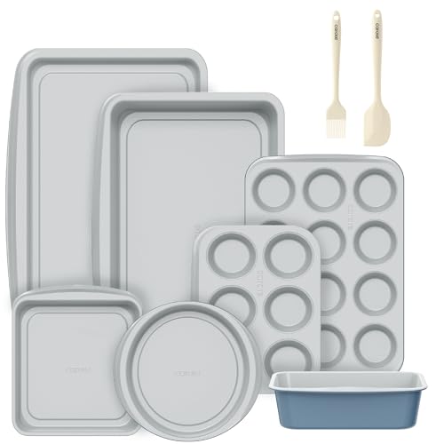 9 Piece Nonstick Stackable Baking Pan Set