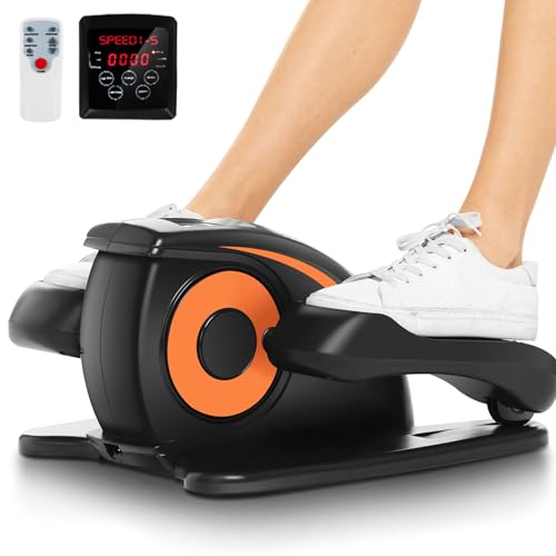 Under Desk Elliptical Machine, Quiet Pedal Exerciser, LCD