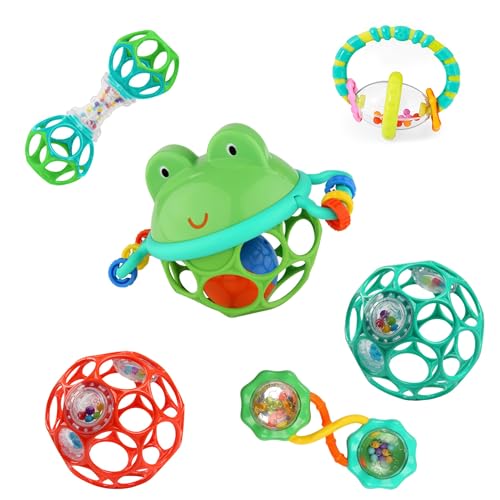 6 Piece Bright Starts Baby Rattle and Teether Set