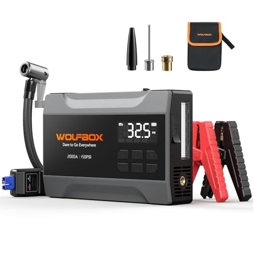2000A Jump Starter with Air Compressor