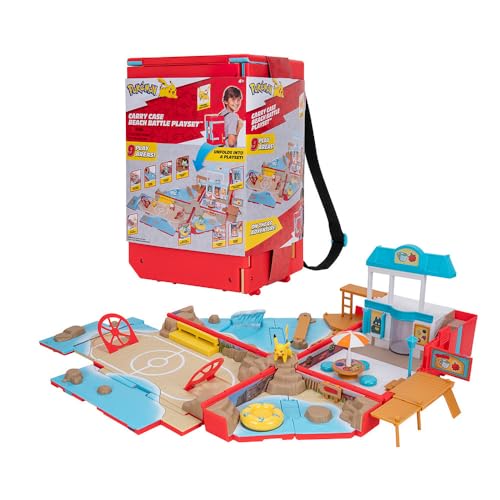 Pokémon Beach Battle Carry Case Playset with Pikachu