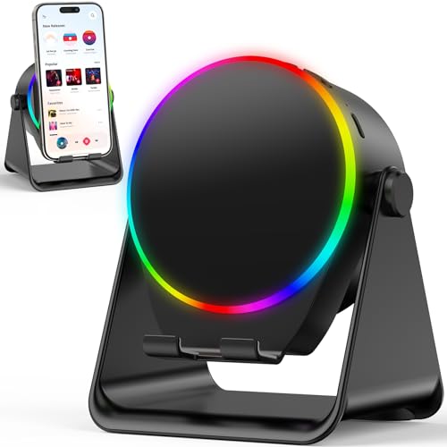 Bluetooth Wireless Speaker with Phone Stand & RGB Light