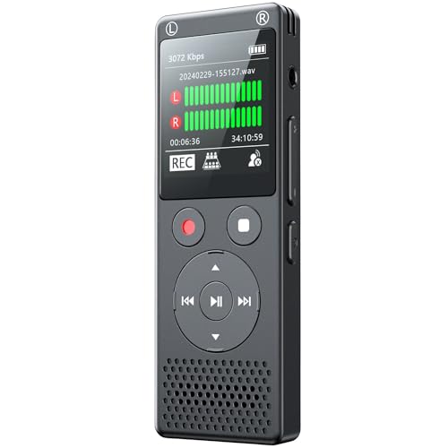 Fillman 64GB Voice Activated Recorder with Playback