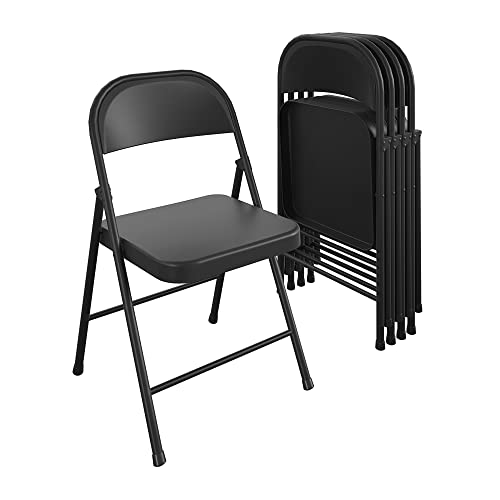 4 Pack Cosco SmartFold All-Steel Folding Chairs
