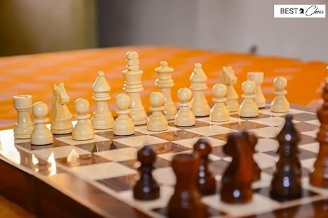 Handcrafted Rosewood Chess Set with Magnetic Pieces