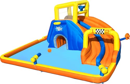 Bestway Inflatable Kids Double Racing Water Park Set