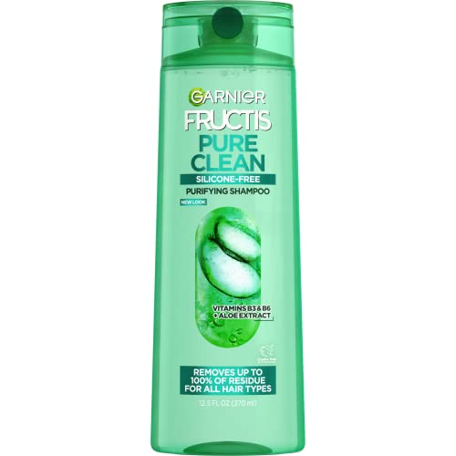 2 Pack Garnier Fructis Pure Clean Silicone-Free Shampoo 12.5oz