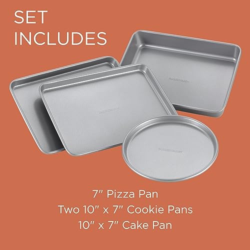 Farberware Nonstick Toaster Oven Pan Set, 4-Piece
