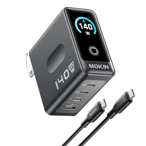 140W GaN USB C Charger 4-Port Fast Adapter