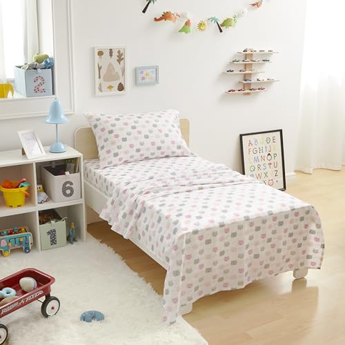 3 Piece Amazon Basics Toddler Microfiber Sheet Set